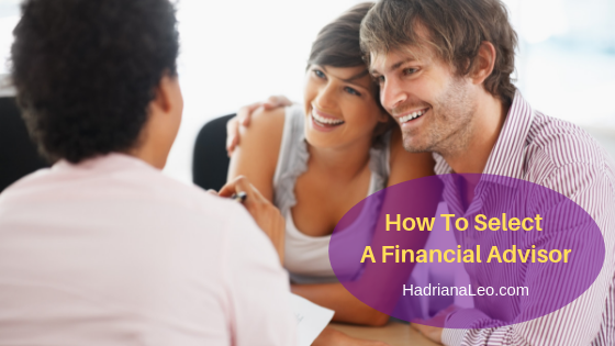 how to select a financial advisor